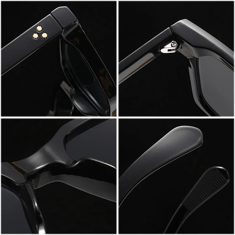 SHAUNA Retro Square Sunglasses Women Rivets Gradient Shades UV400 Retro Punk Men Sun Glasses