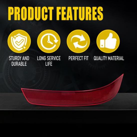 Rear Bumper Reflector Set For 2010-2012 Mercedes-Benz GL-Class X164 Left Side 1X