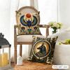 Retro Fashion Majestic Mystery Ancient Egyptian Cushion Cover Durable Hypoallergenic Linen Pillow Cover Washable Skin-Friendly