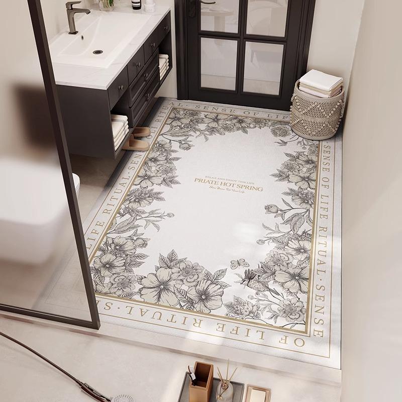 Bathroom Carpet Absorbent Non-slip Floor Mat Bath Rug Big Size Washroom Toilet Decoration Foot Mats Diatom Mud Alfombra De Baño