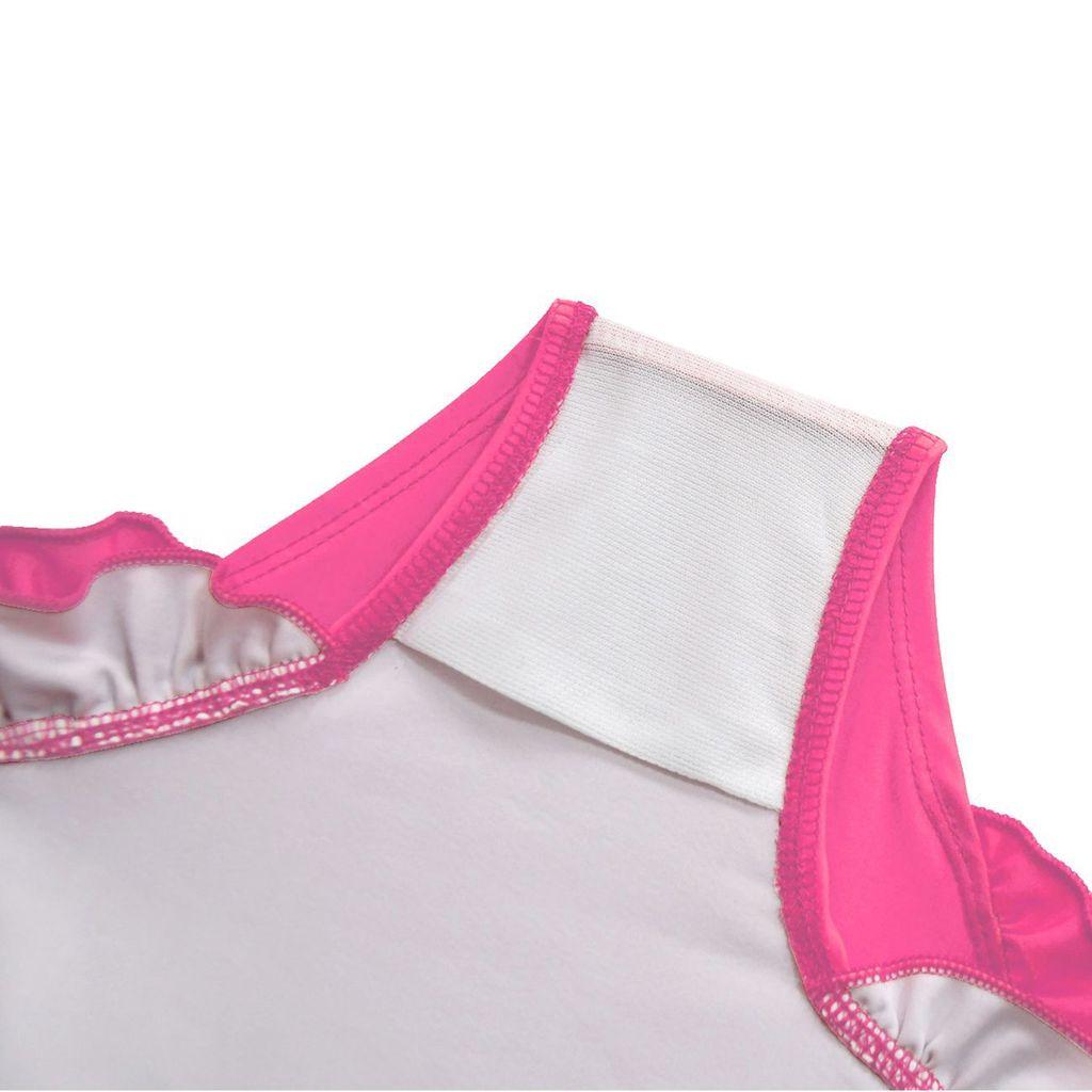 Kids Girls Anime Cartoon K-Pop Rumi Zoey Mira Print Ruffle Sleeveless One-piece Swimsuit Swimwear