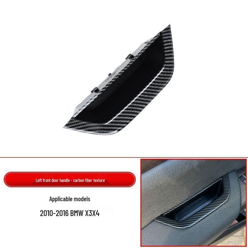 Enhanced BMW X3 Door Handle Inner Cover & X4 Armrest Storage Box with Improved Material & Non-Sticky Finish.