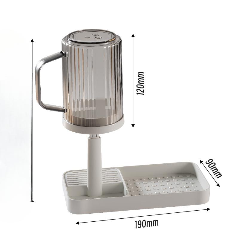 

Подставка для зубных щеток Не требует сверления Настенный цилиндр для зубных чашек для полоскания рта для ванной комнаты Держатель для электрических зубных щеток серый