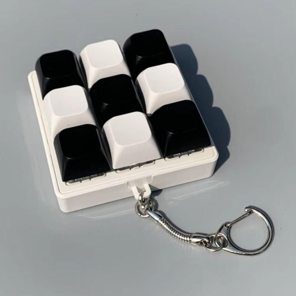 Mechanical Keycaps Decompression Keyring 9 Keyboard Stress Relief Pendant  Pass Time