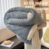 Winter Lamb Fleece Blanket Thick Coral Nap Shawl Sofa Throw Milk Small Quilt