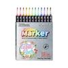 Outline Pen Set, 12Pcs Metallic Outline Marker Pens Gifts Card Writing Double Line Outline Pens Metallic Paint Markers