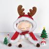 First and Second Generation Labubu Clothing Accessories 17cm Labubu Doll Clothes New Year Christmas Set Reindeer Collection