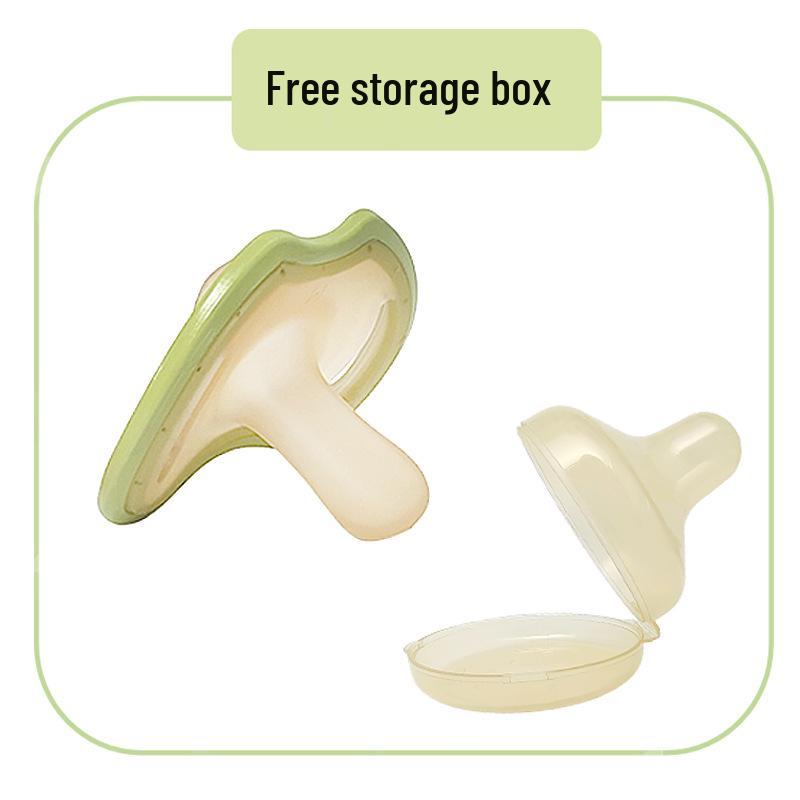 Super Soft Pacifier for Newborns, 0-6 Months, Imitates Breast Milk, Flat Head Design