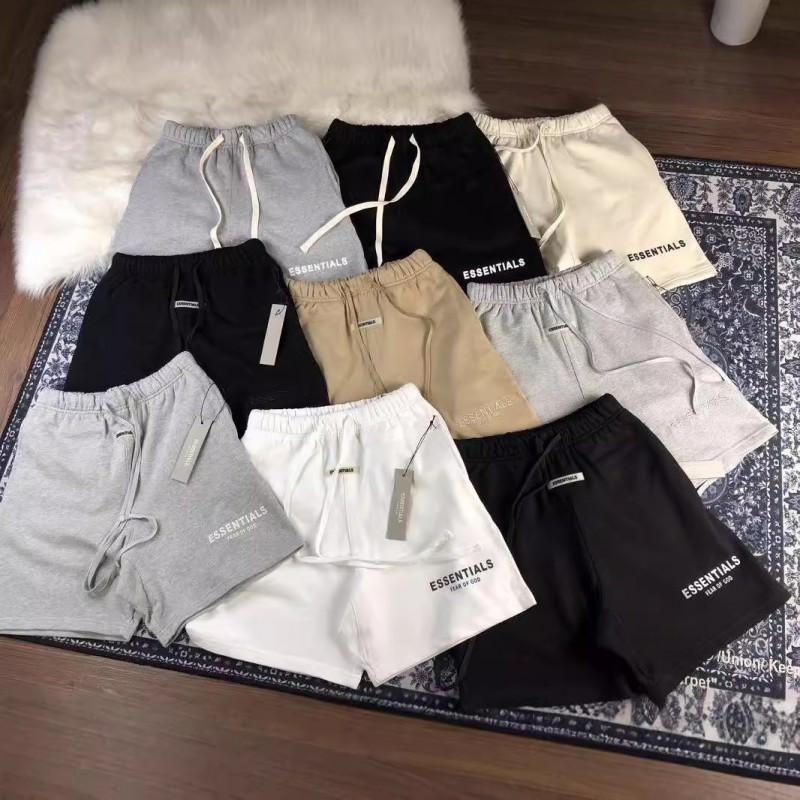 FOG ESSENTIALS Reflective Embroidered Shorts Casual Pants Men Women