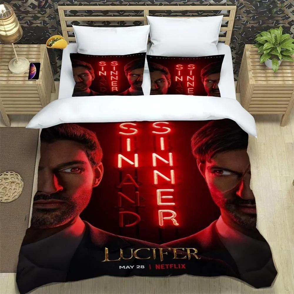 Σετ Κλινοσκεπασμάτων TV L-Lucifer Σετ Εξαιρετικά Λευκά Είδη Κρεβατιού Σετ Παπλωματοθήκη για Ενήλικες Σετ Κουβέρτα Κρεβατιού Κάλυμμα Κουβέρτας Διπλό Full Twin Μονό