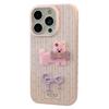 Fresh Polka Dot Cartoon Puppy Apple 16promax Mobile Phone Case Iphone15 Suitable for 12 Three Dimensional 1413