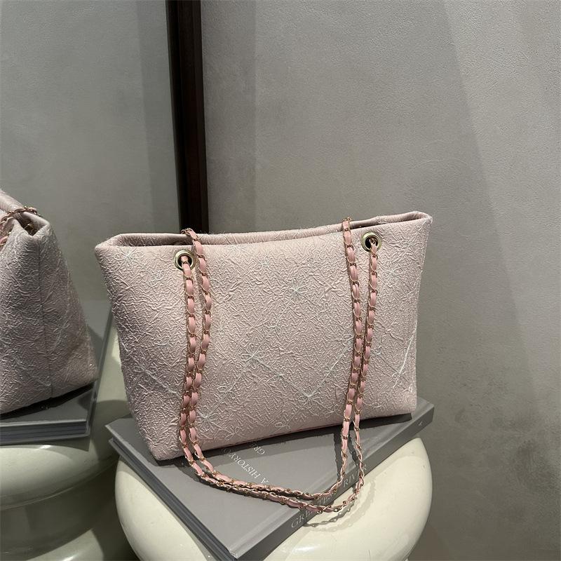 New Soft and Durable Luxury Plaid Ladies Handbag - Large Capacity Premium Texture Soft and Durable Outdoor Commuter Shoulder Crossbody Bag