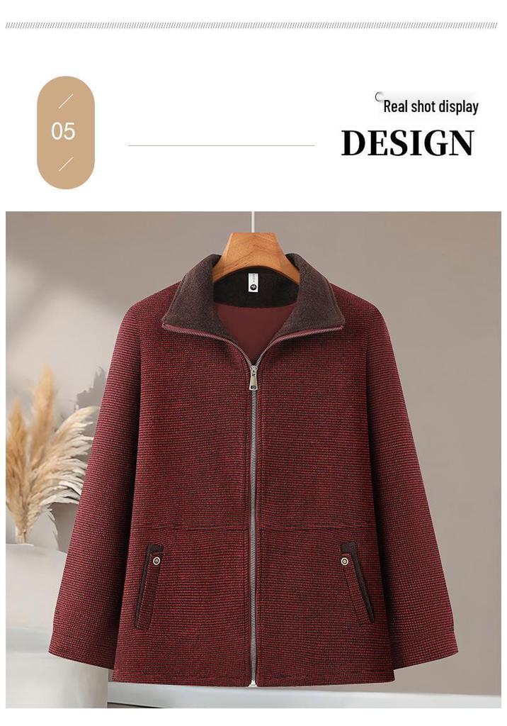 Stylish Windbreaker Jacket for Plus-Size Moms - Spring & Autumn Collection