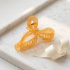 Hair Claw Transparent Bowknot Shape Anti-slip Teeth Hair Claw Lightweight Back Head Hair Clip Versatile Hair Accessory