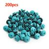 100/200 Pcs Plastic Car Door Panel Fastener Clips White Auto Bumper Fender Fastener Retainer Clips Rivet Bumper Clips