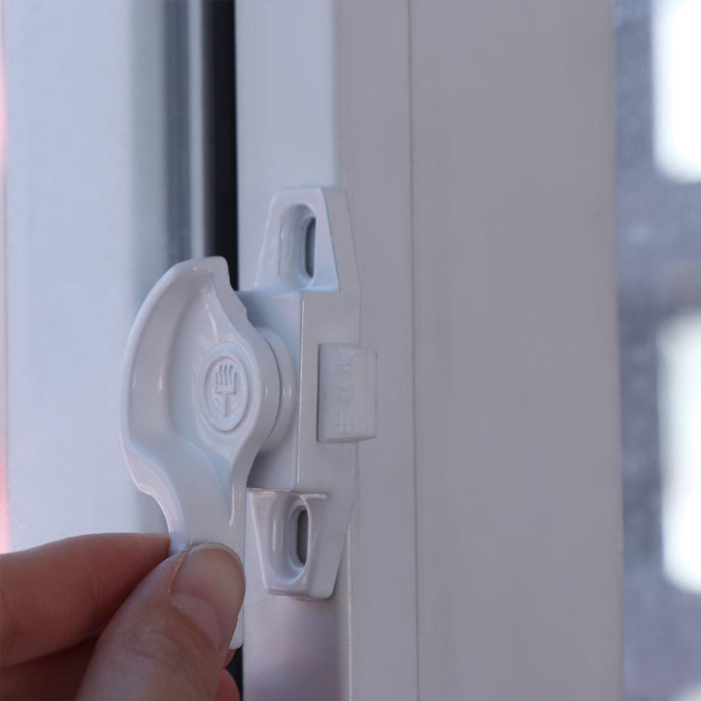 

High Quality Security Lock Zinc Zinc Alloy Door Lock Hardware Sliding Window Lock Security Door Left long hook