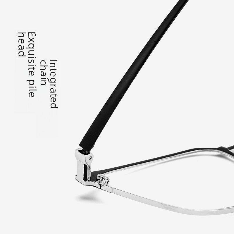Rama de ochelari retro ultra-ușoară din titan pentru bărbați pentru afaceri și miopie