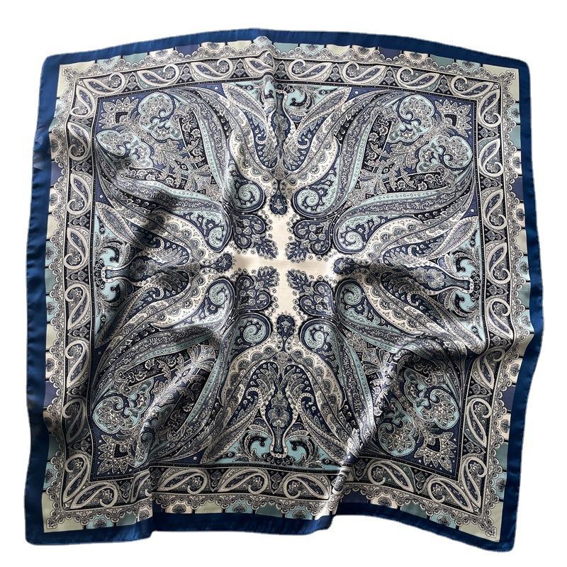 

Роскошный Дизайн 70*70см Шелковый Квадратный Шарф с Принтом Лошади Женский Мягкий Сатиновый Платок для Волос Шейный Платок Офисный Хиджаб Повязка на Голову Фуляр Подарок one size