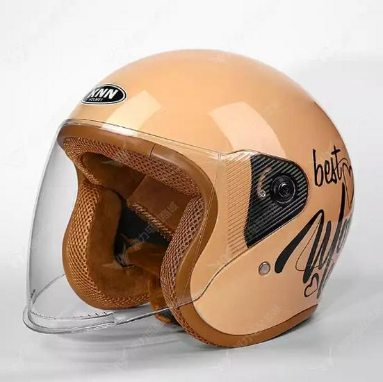 

Всесезонный электрический велосипедный шлем с сертификацией 3C - Зимнее тепло для мужчин и женщин бежевый