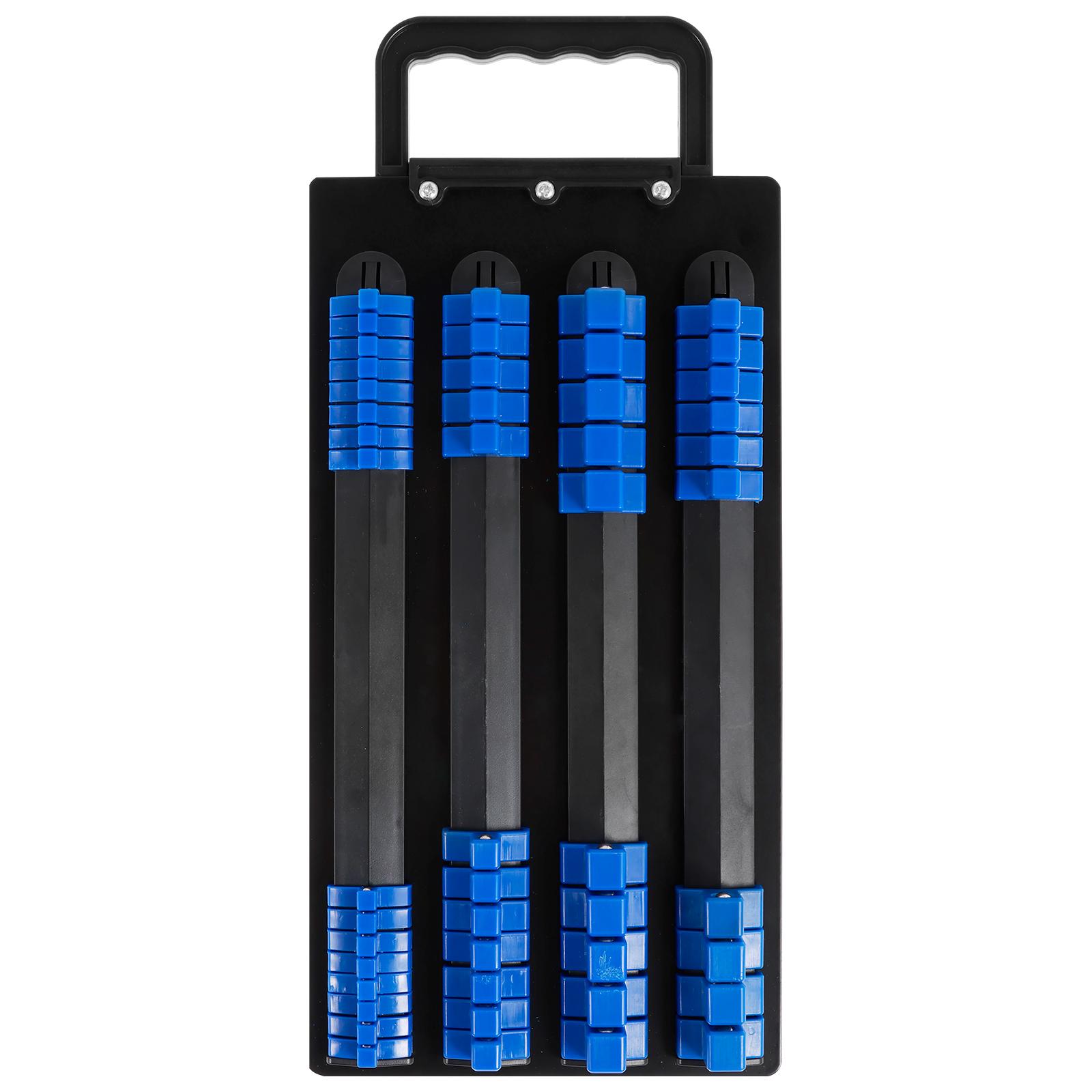 

Universal Socket Organizer 1/4 3/8 1/2 Wrench Holders Traight Plastic Portable Rail Bracket Tool Storage and Organization