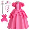 [EMGTTXDY] Prinzessin Peach Kleid, Cosplay-Kostüm für Kinder, Prinzessin Peach Kleid, Einteiler für Mädchen, Prinzessinnenkleid für Kinder, Cosplay-Kostüm, Kinder