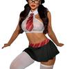 European and American Style Women’s Sexy Uniform, Erotic Teacher Roleplay Costume, Intimate Lingerie for Cosplay