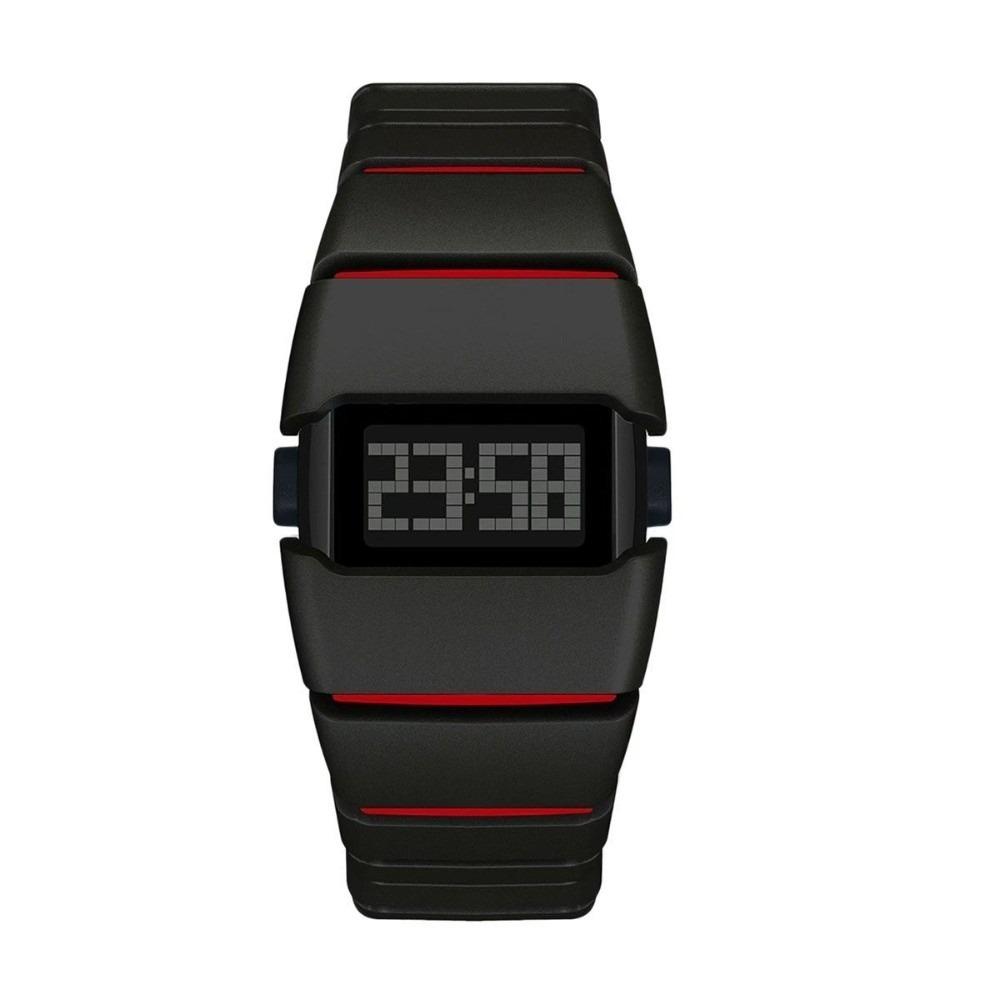 Stainless Steel LED Electronic Watch Lightweight Wristwatch Fashion Sports Watch  For Men and Women красный/чёрный