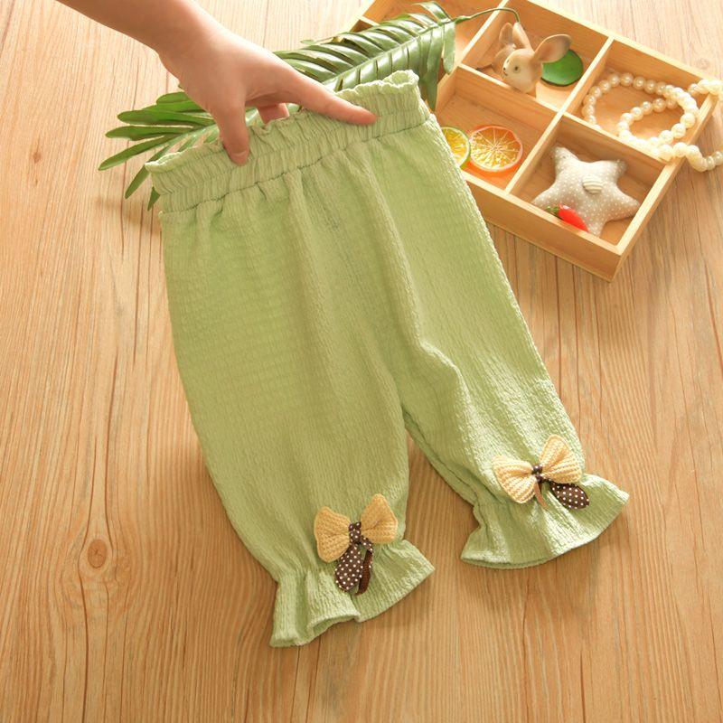 Children's Leggings Summer Cropped Pants, Baby Summer Clothes Outer Pants Thin Design