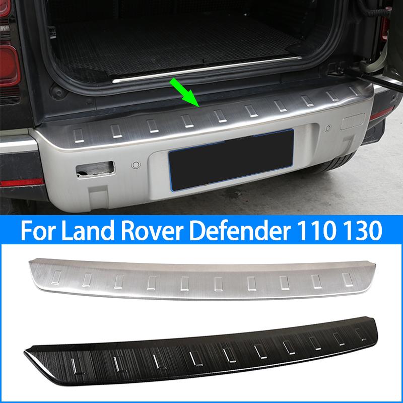 Stainless Steel External Rear Bumper Guard Plate Protect Cover Trim,For Land Rover Defender 110 130 2020-2021,Car Accessories