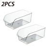2Pcs/3Pcs/4Pcs Clear Fridge Organizer Open Drawer Snack Storage Box Multifunctional Container For Home