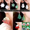 5pcs Resin Earring Molds Resin Jewelry Molds Christmas Silicone Pendant Molds Various Shapes Christmas Tree Snowflake Snowman Elk Resin Silicone Mold