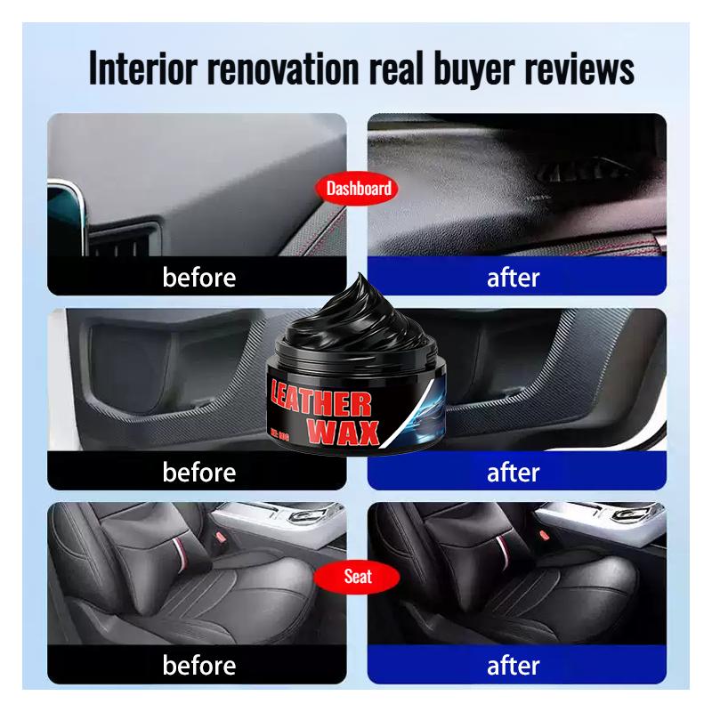 Car Leather Cleaning Care Agent Car Seat Polishing Care Care Oil Cream Leather Boots Care Agent Car Interior Cleaning Care Cream