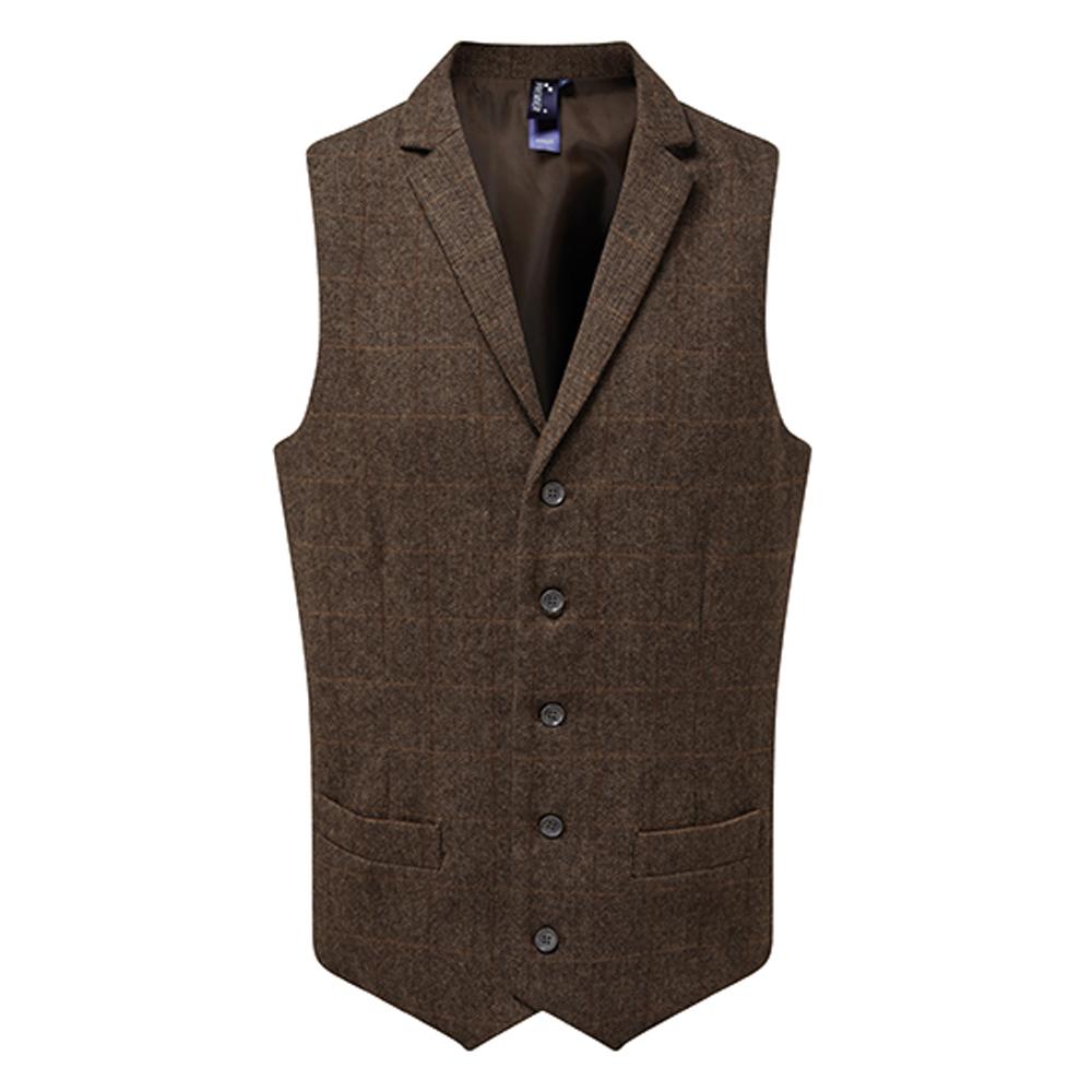 Premier Mens Herringbone Waistcoat