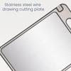 Double-Sided Cutting Board with Handle Stainless Steel Chopping Board for Meat Veggies Kitchen Gadgets