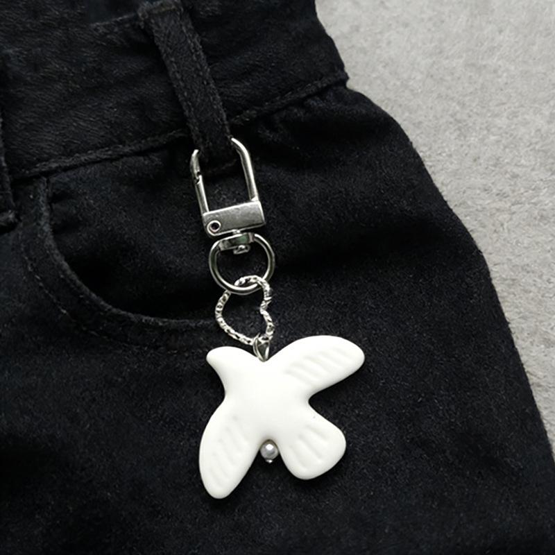 Bird Peace Dove Ceramic Beads Jewelry Accessories for DIY Creative Pendant Fashion Crafts