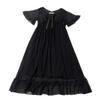 Summer Sweet And Generous Princess Style Medium And Long Nightdress Mesh Comfortable Soft Women'S Pajamas Loungewear