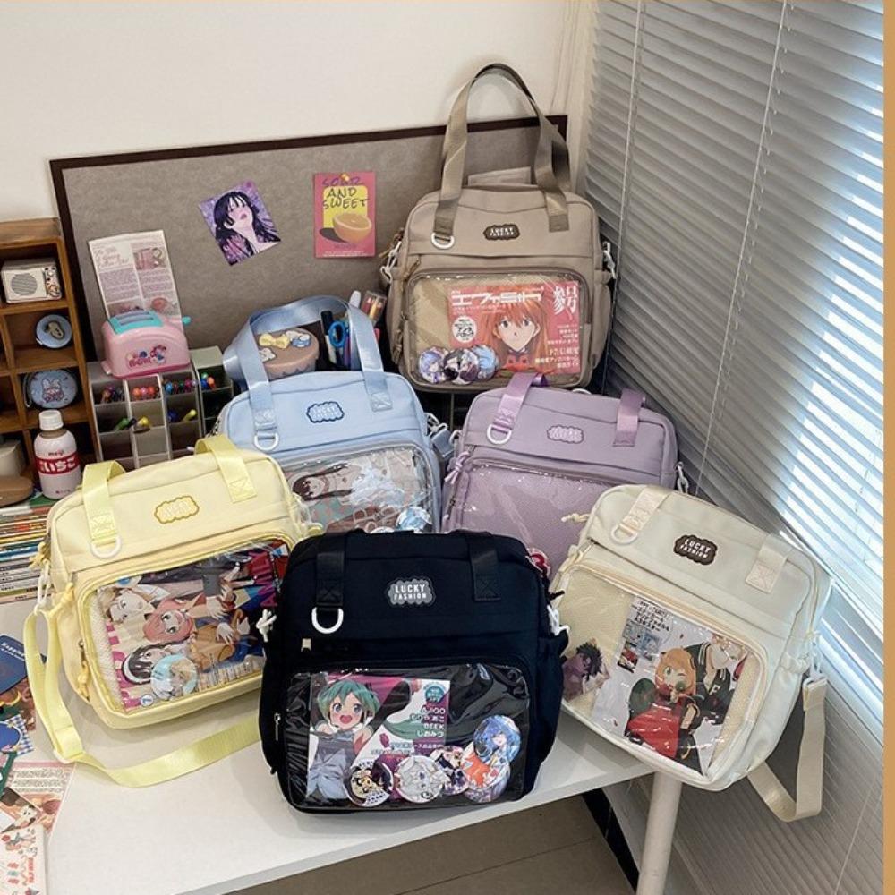 New trendy high-value shoulder messenger bag pain bag large-capacity handbag stationery store primary and secondary school students tutoring bag