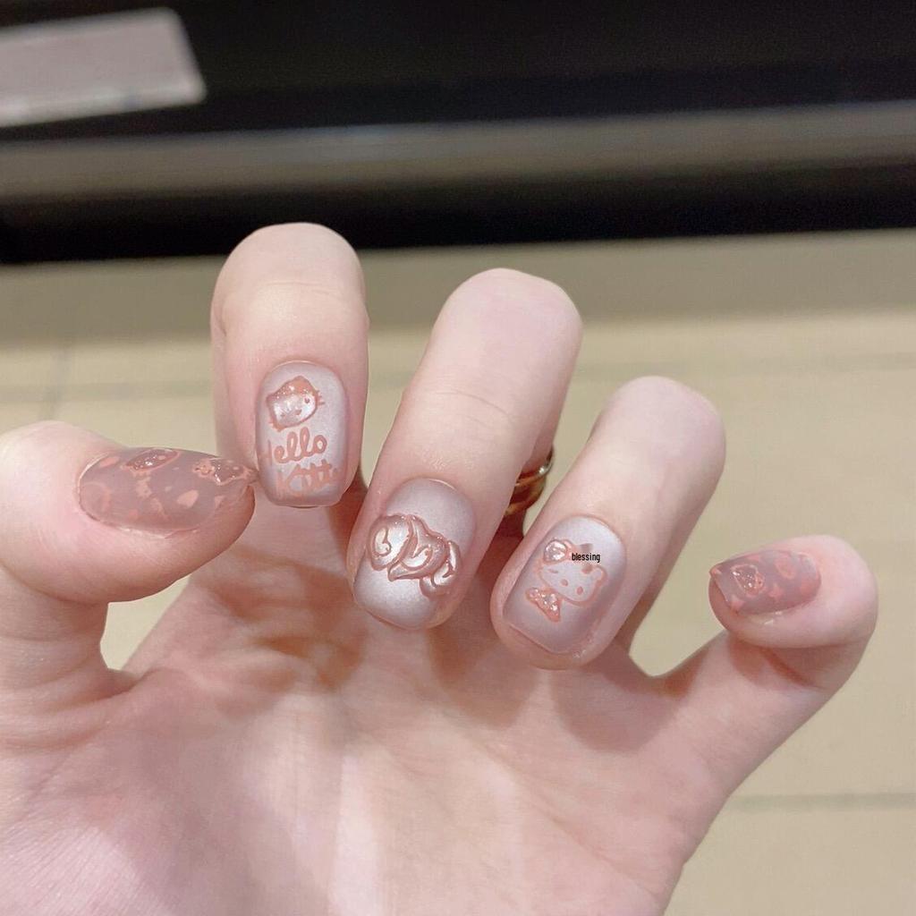 2026 Designer Wearable Nails: Butterfly Fairy Fingertips, Dreamy Starry Sky, High-End Light Luxury Handmade Tips.