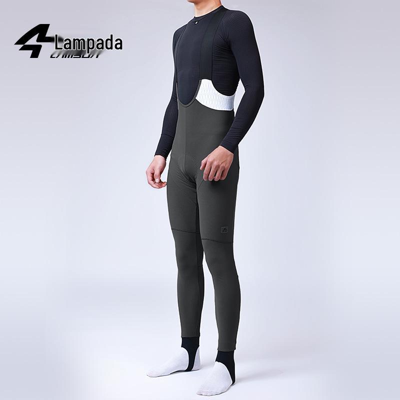 LAMEDA Bolt Double Arrow Windproof Cycling Bib Pants - Warm Fleece, Autumn/Winter Style
