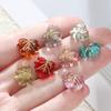 50pcs/Lot Acrylic Leaves Beads Spacer Charms Bead for DIY Bracelet Necklace Keychain Jewelry Making Accessories Supplies