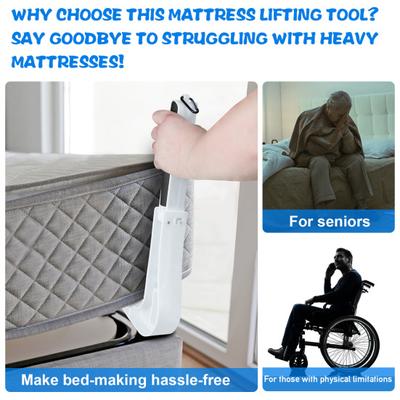 Foldable Mattress Lifter Heavy Duty Ergonomic Long Handle Mattress Riser Mattress