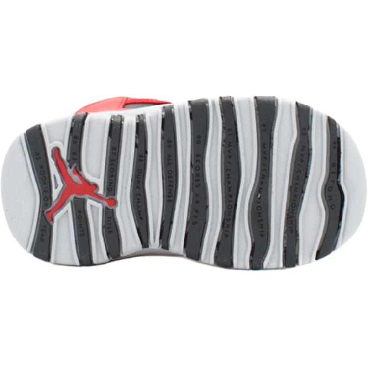 Air Jordan 10 Retro  TD Bulls Over Broadway Baby Sneakers Red Gym-Red Black-Wolf-Grey 310808-601