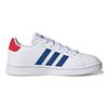 Adidas Grand Court Big Kid White Royal Blue Kids Sneakers Cloud-White Vivid-Red GX5742