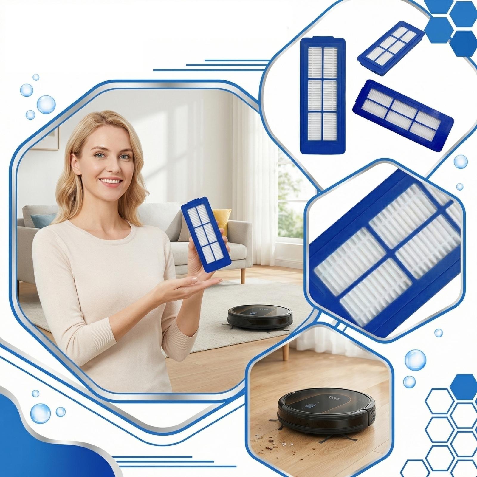 

Сменные фильтры для 11S/15C/30C Max/G30, HEPA-фильтр, аксессуары для робота-пылесоса one size синий