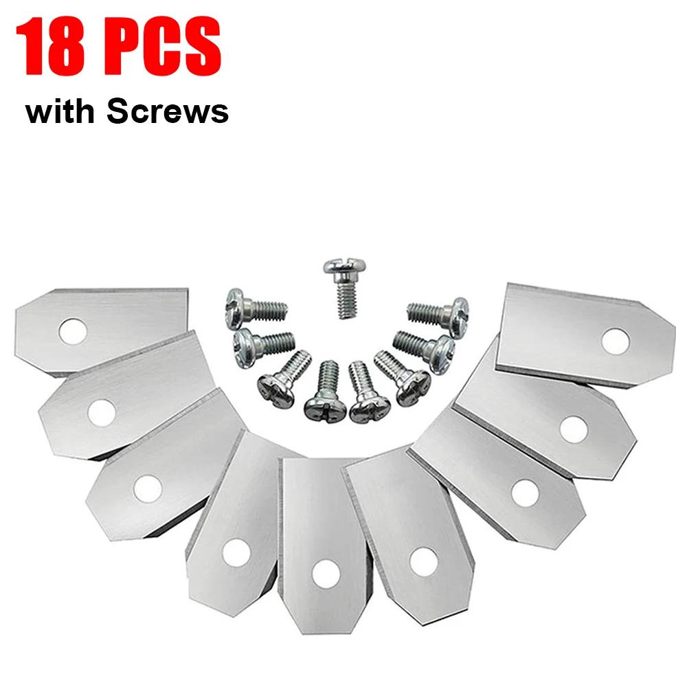 

18-90PCS Lawn Mower Cutting Blades Set Stainless Steel Mower Blade Set 0.7 MM Sharp for Husqvarna Automower/Gardena Lawnmower