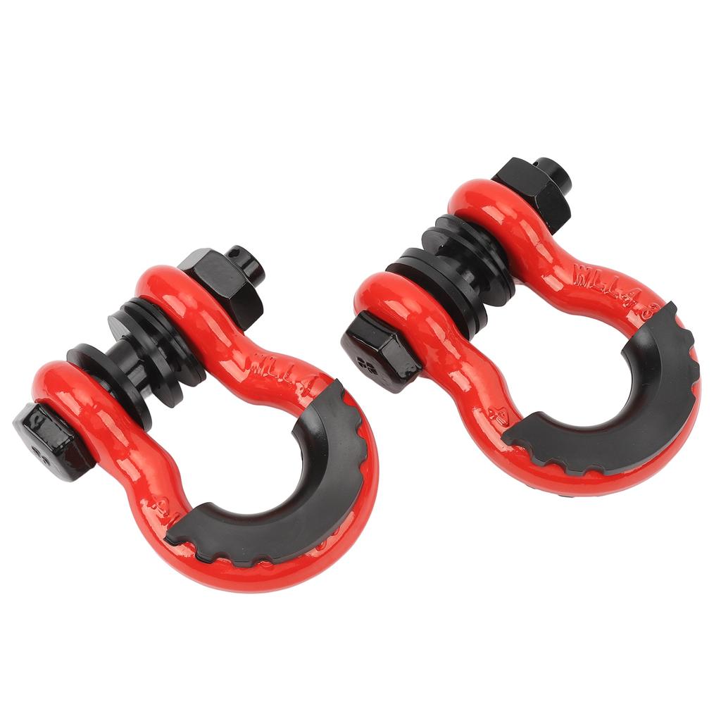2PCS 3 4 Inch D Ring Shackles with 7 8in Pin and Washer 5952lbs Break Strength for Tow Strap Winch Off Road Vehicle