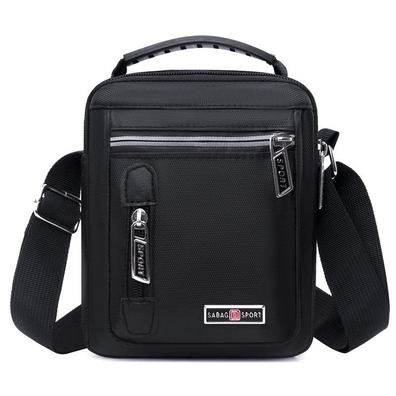 

Нейлоновая Легкая Простая Сумка-Мессенджер Новая Многослойная Сумка-Джокер через Плечо для Бизнеса и Поездок Ручная Мужская Сумка