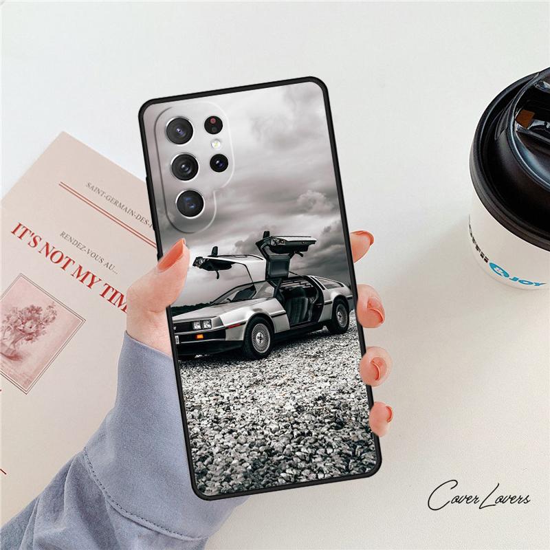 Back to the Future DeLorean phone case For Samsung Galaxy S24 S25 S23 S22 Ultra Note 10 20 Plus S20 S21 FE Cover