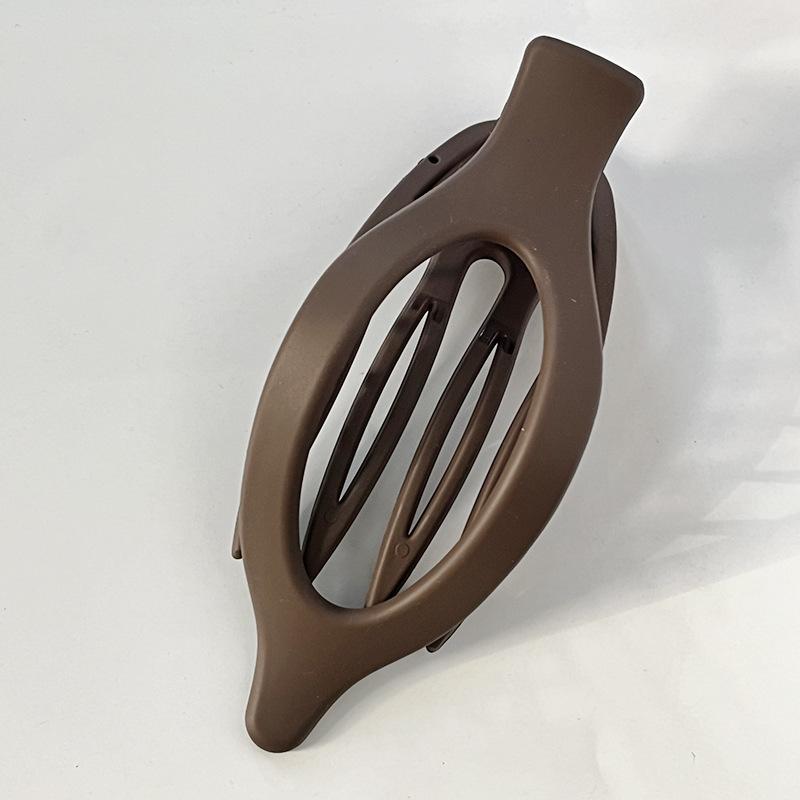 

Большая пластиковая заколка для волос матового цвета, зажим для волос, полая овальная геометрическая заколка, шпилька, женские аксессуары для волос