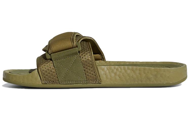 Adidas Originals Pharrell x Adidas Originals Boost Slides  Olive Cargo  FY6141 38